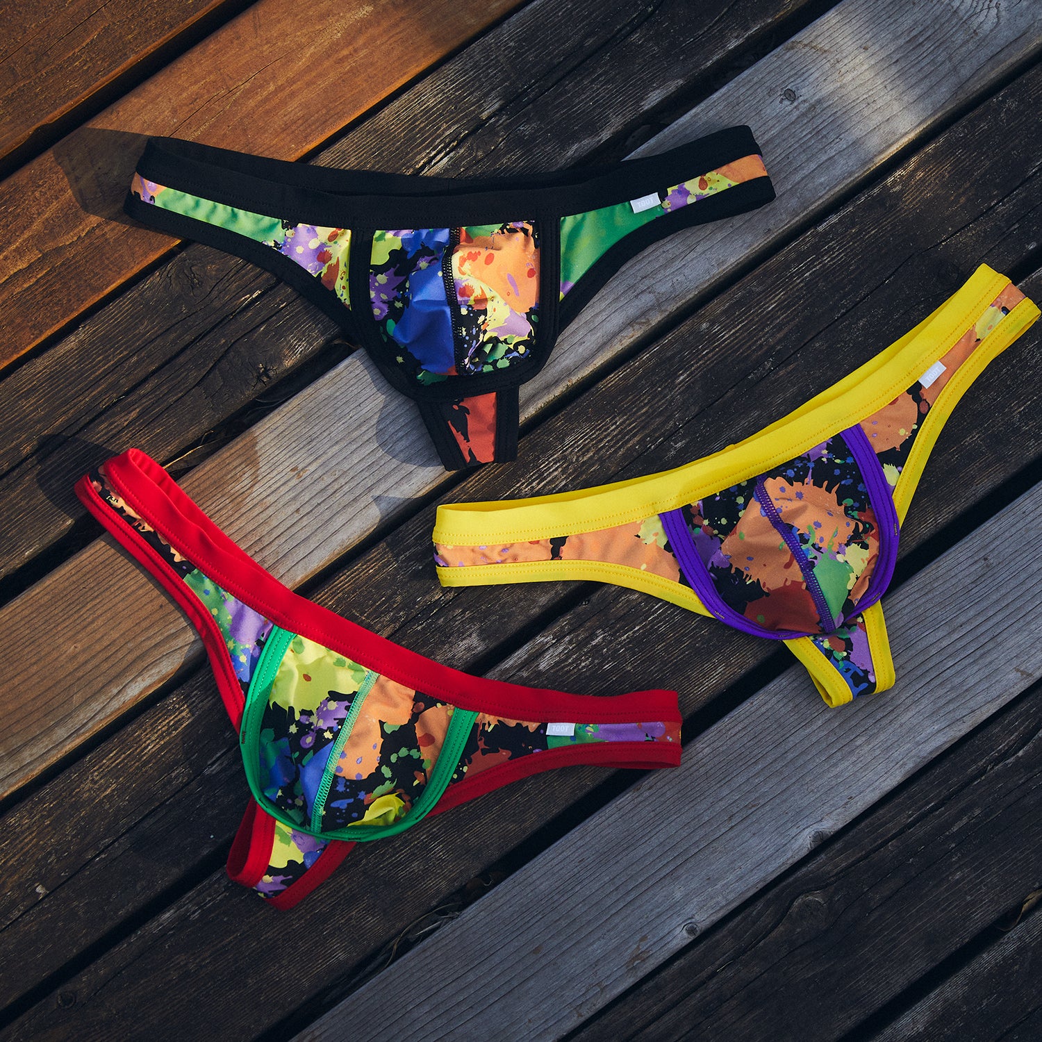 Mixed Paint Thong