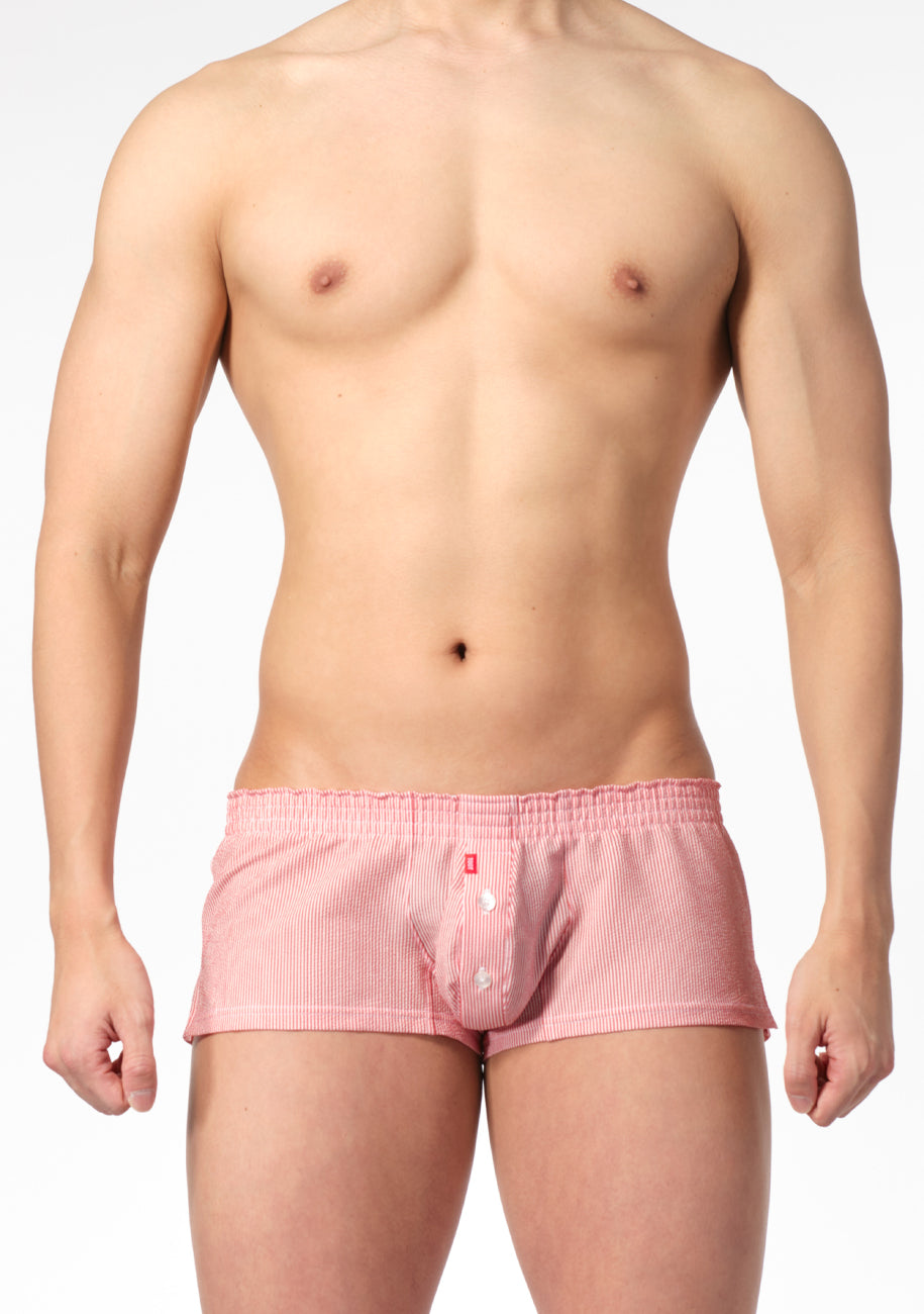 Striped Seersucker Fit Trunks