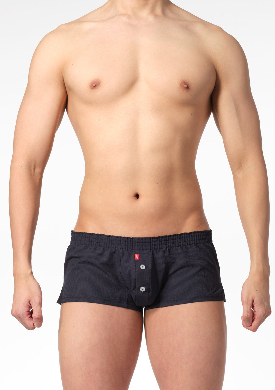 Striped Seersucker Fit Trunks