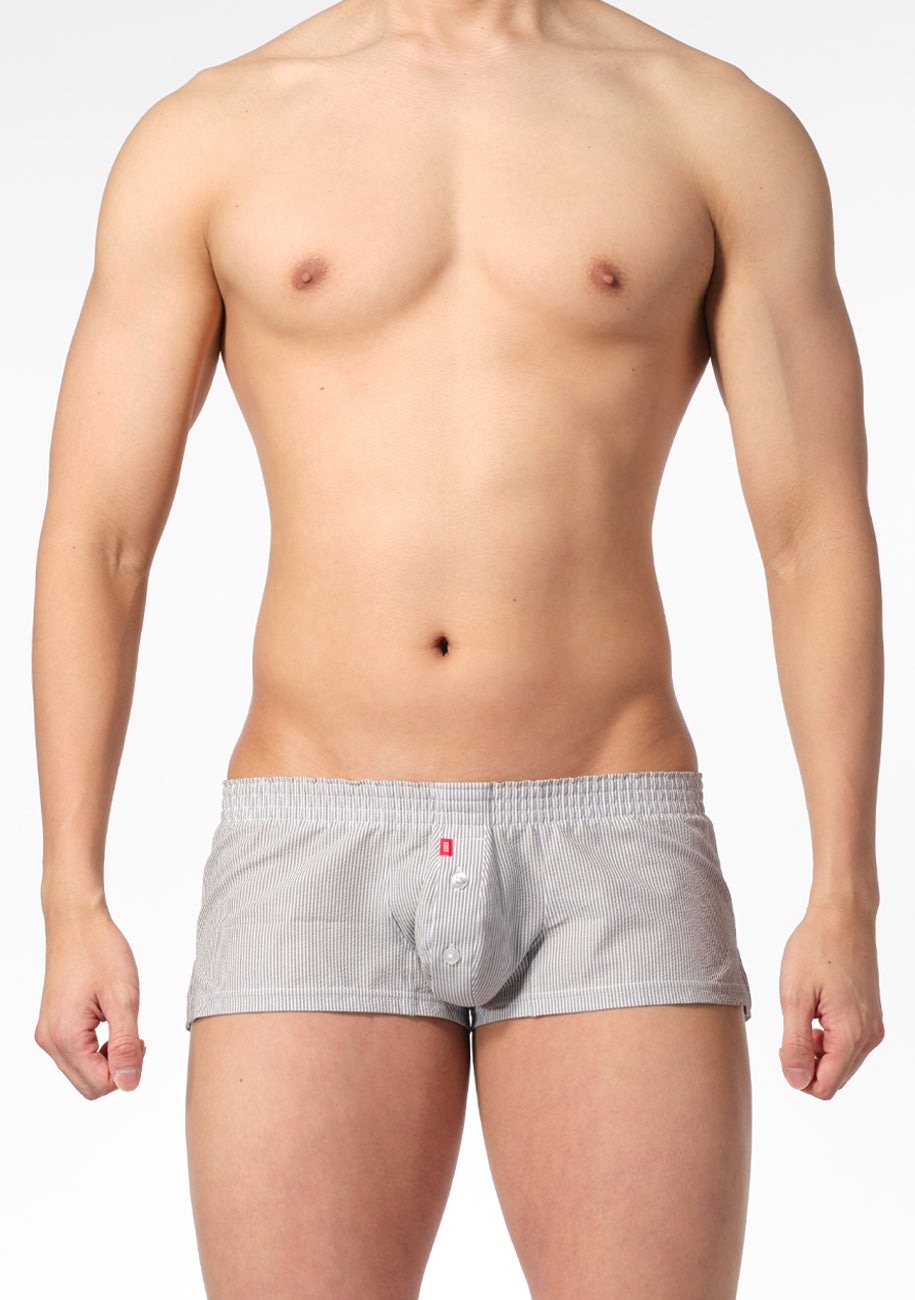 Striped Seersucker Fit Trunks