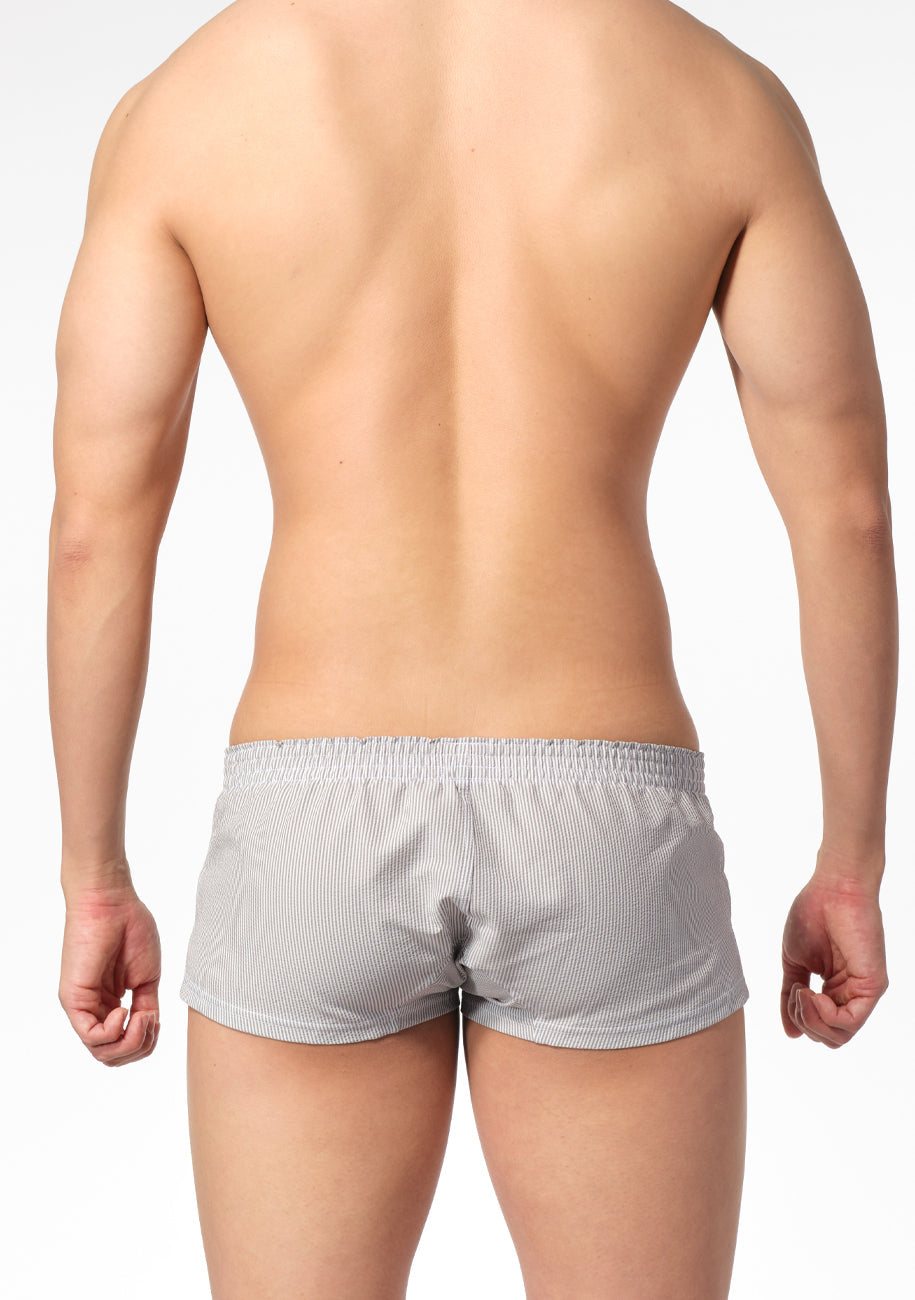 Striped Seersucker Fit Trunks