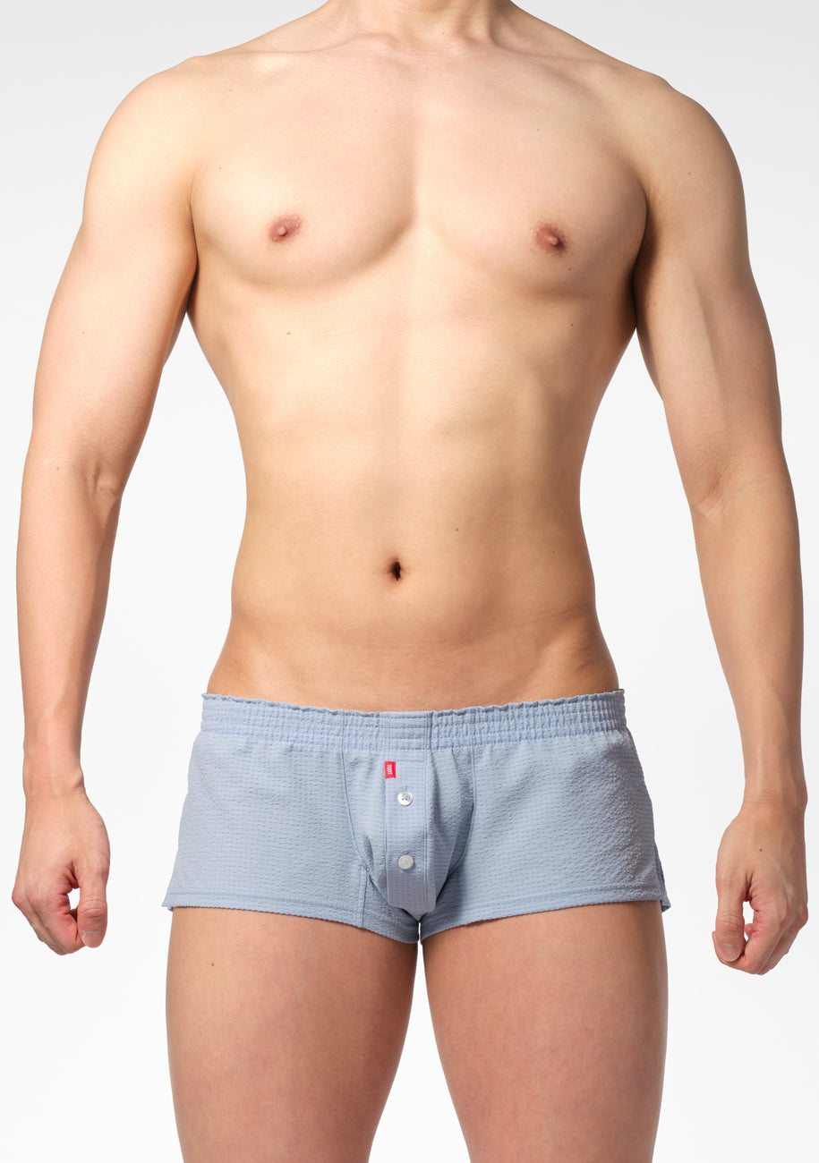 Gingham Seersucker Fit Trunks