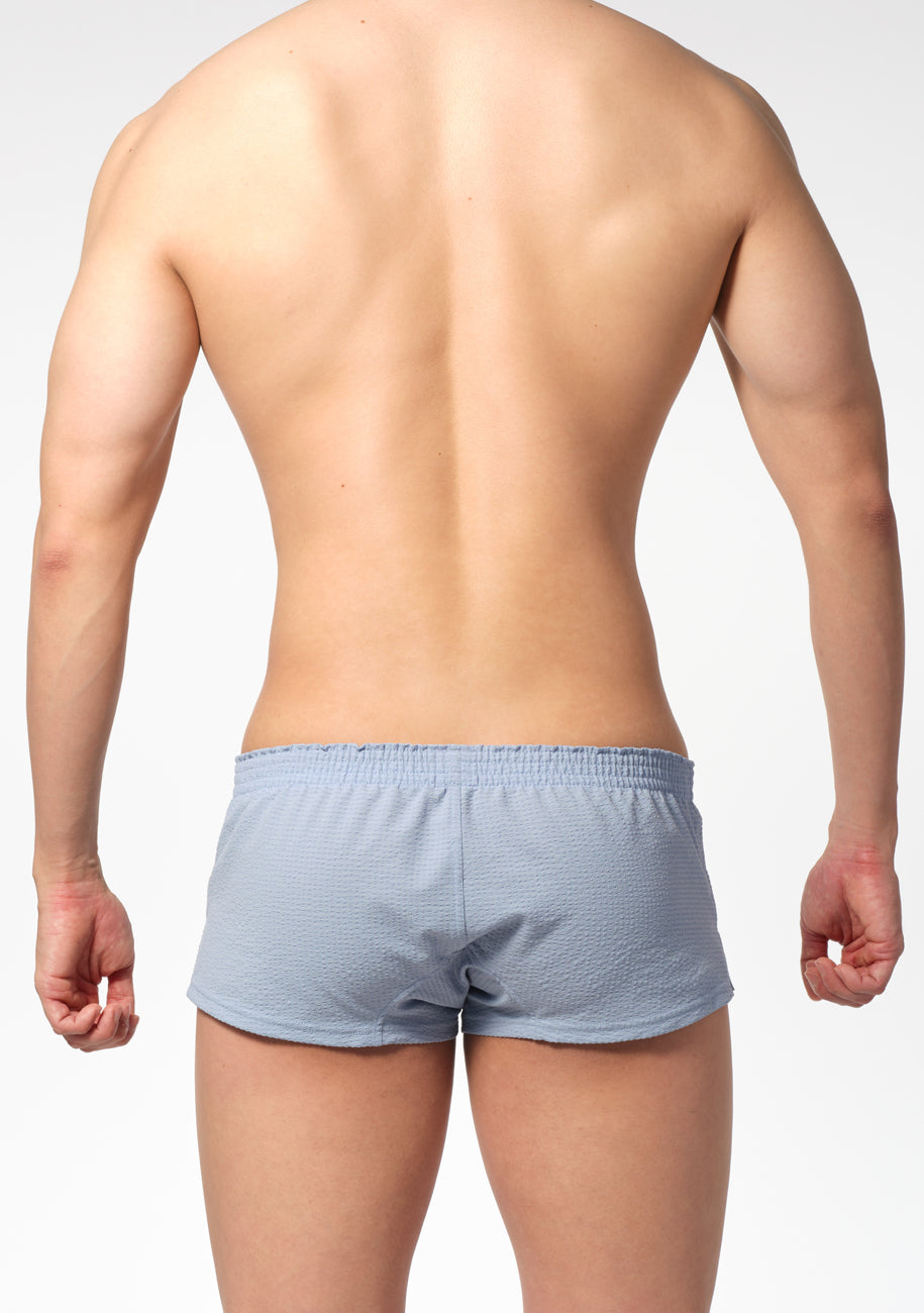 Gingham Seersucker Fit Trunks
