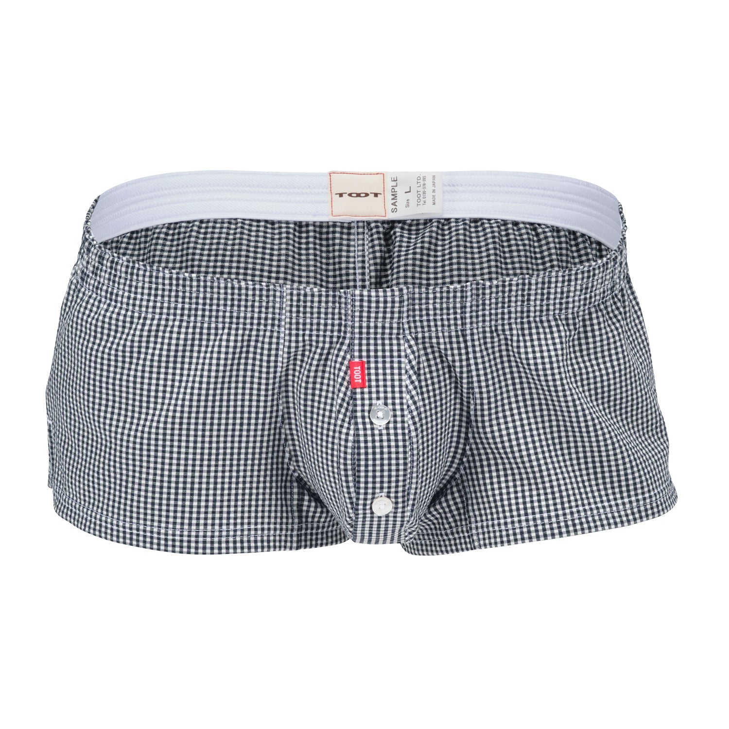 Gingham Seersucker Fit Trunks