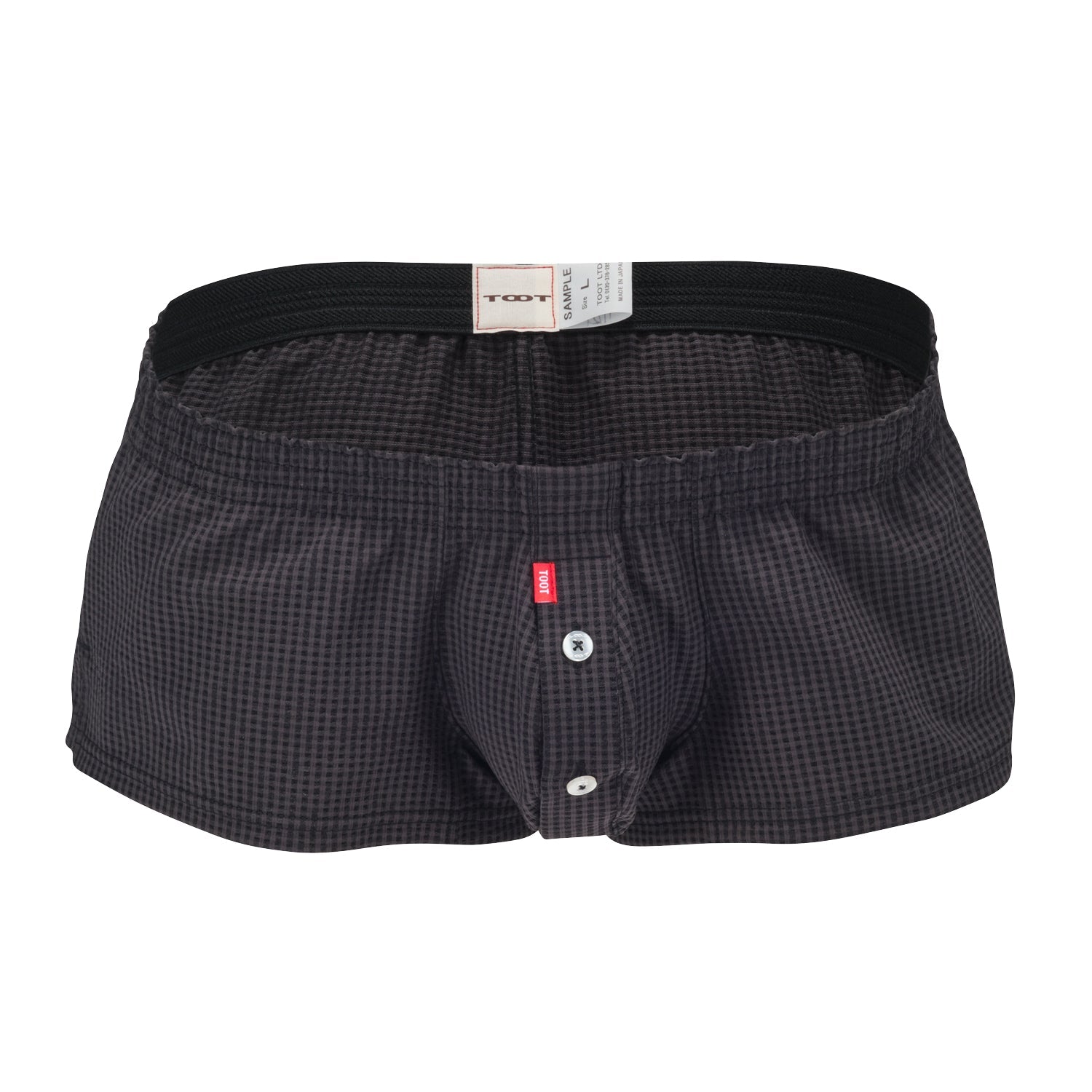 Gingham Seersucker Fit Trunks