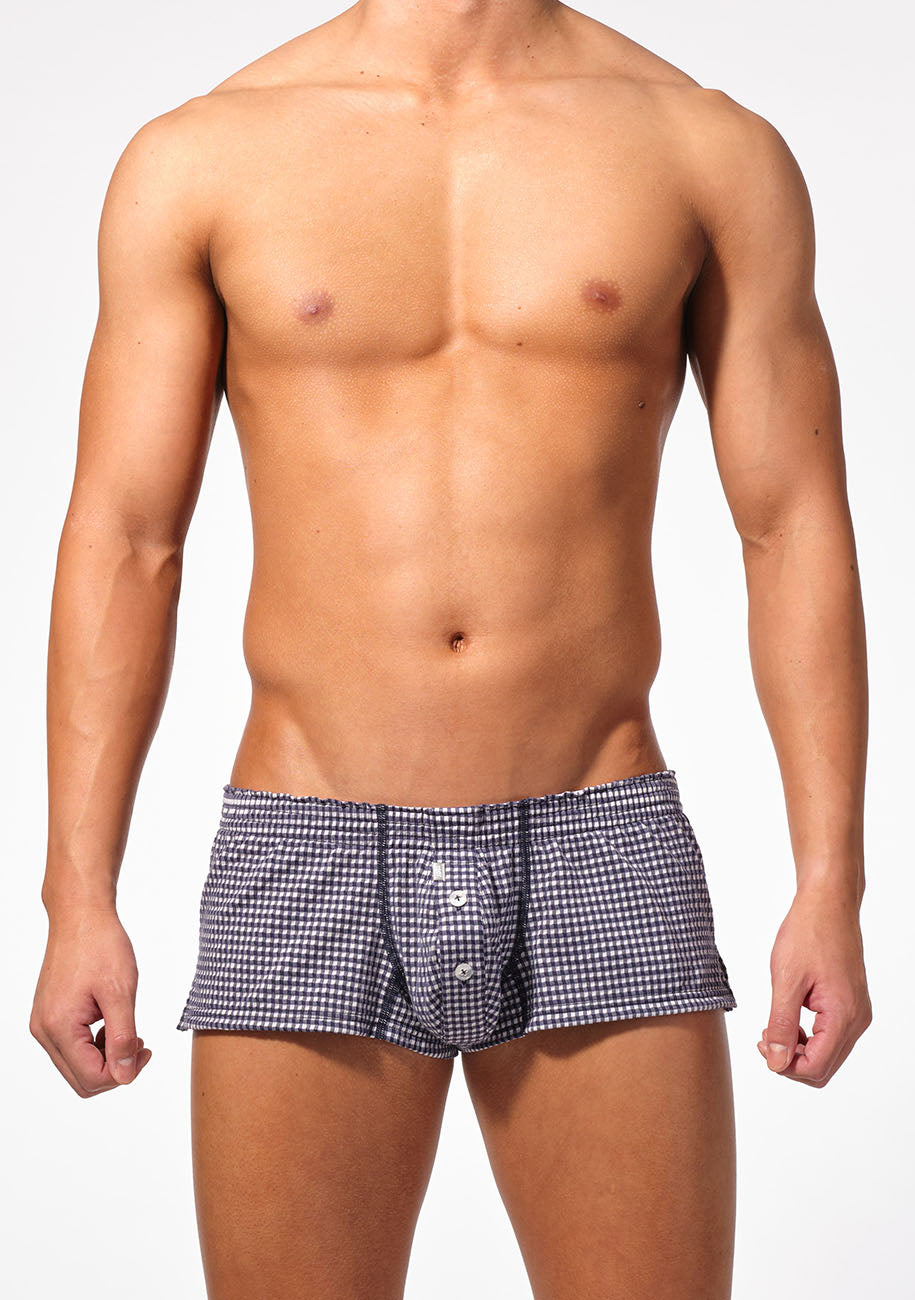 Delave Seersucker Fit Trunks