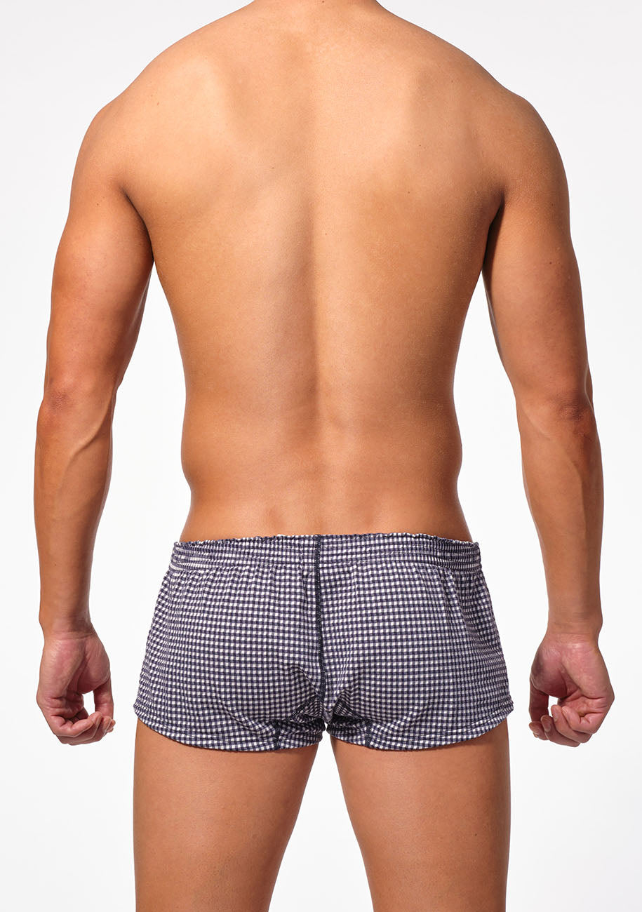 Delave Seersucker Fit Trunks