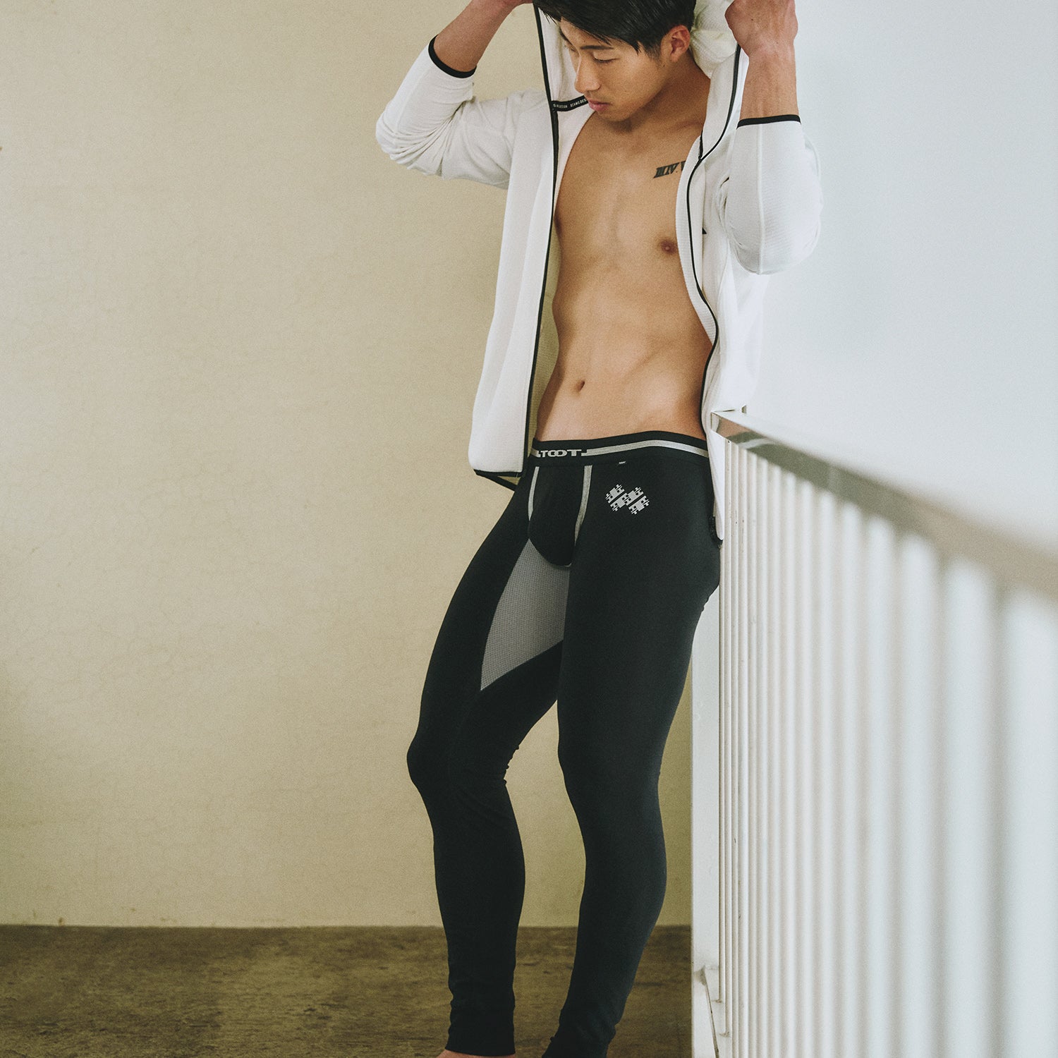 Cotton & Mesh Leggings