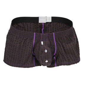 Color Stitched Gingham Fit Trunks