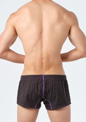 Color Stitched Gingham Fit Trunks