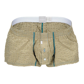 Color Stitched Gingham Fit Trunks